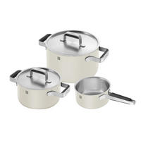 GRYT- OCH KASTRULLSET 5 delar  - vit, metall/keramik - Zwilling