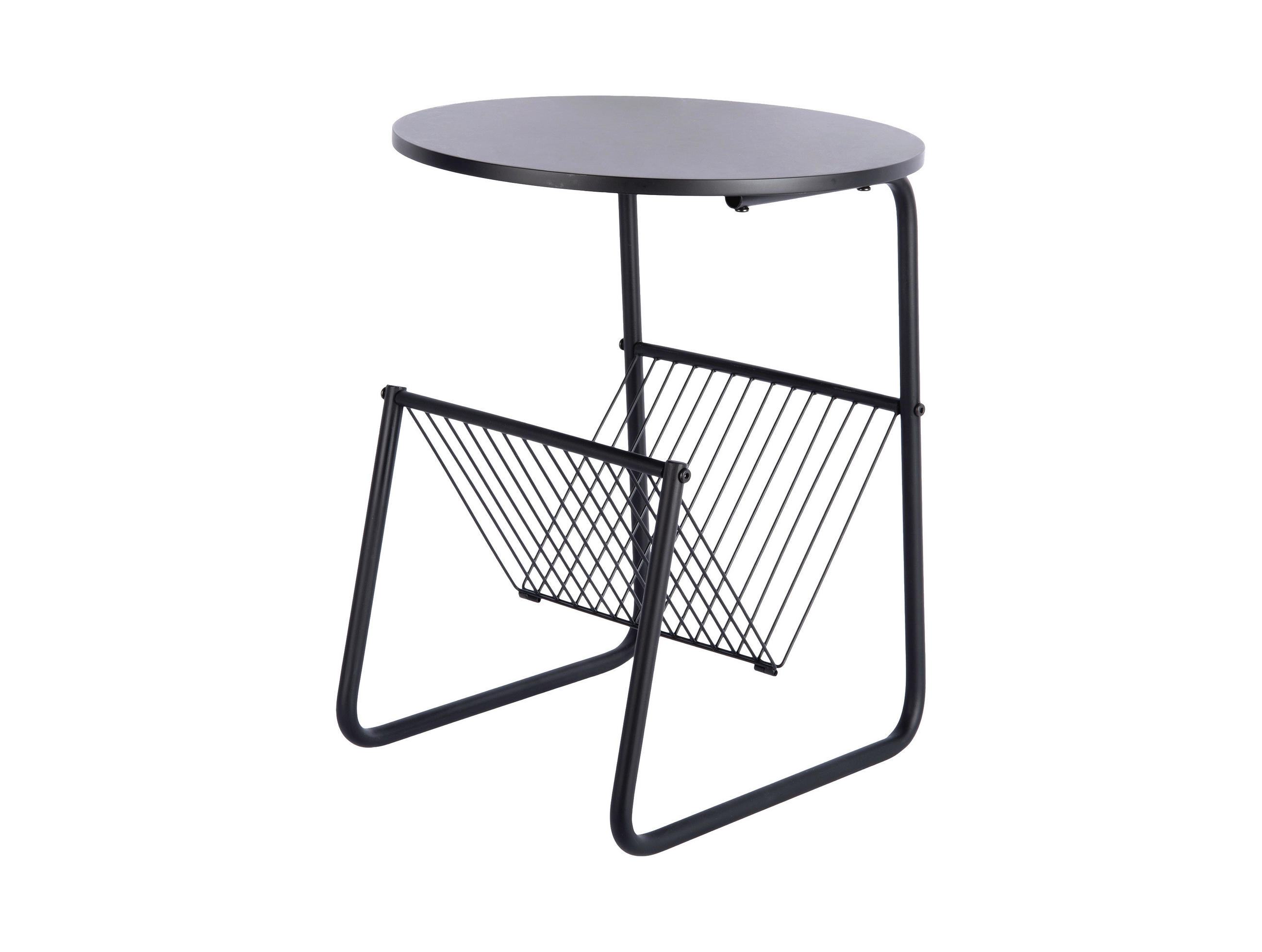 BEISTELLTISCH 40/40/49 cm Riqueza Schwarz rund  - Schwarz, Basics, Metall (40/40/49cm) - Leitmotiv