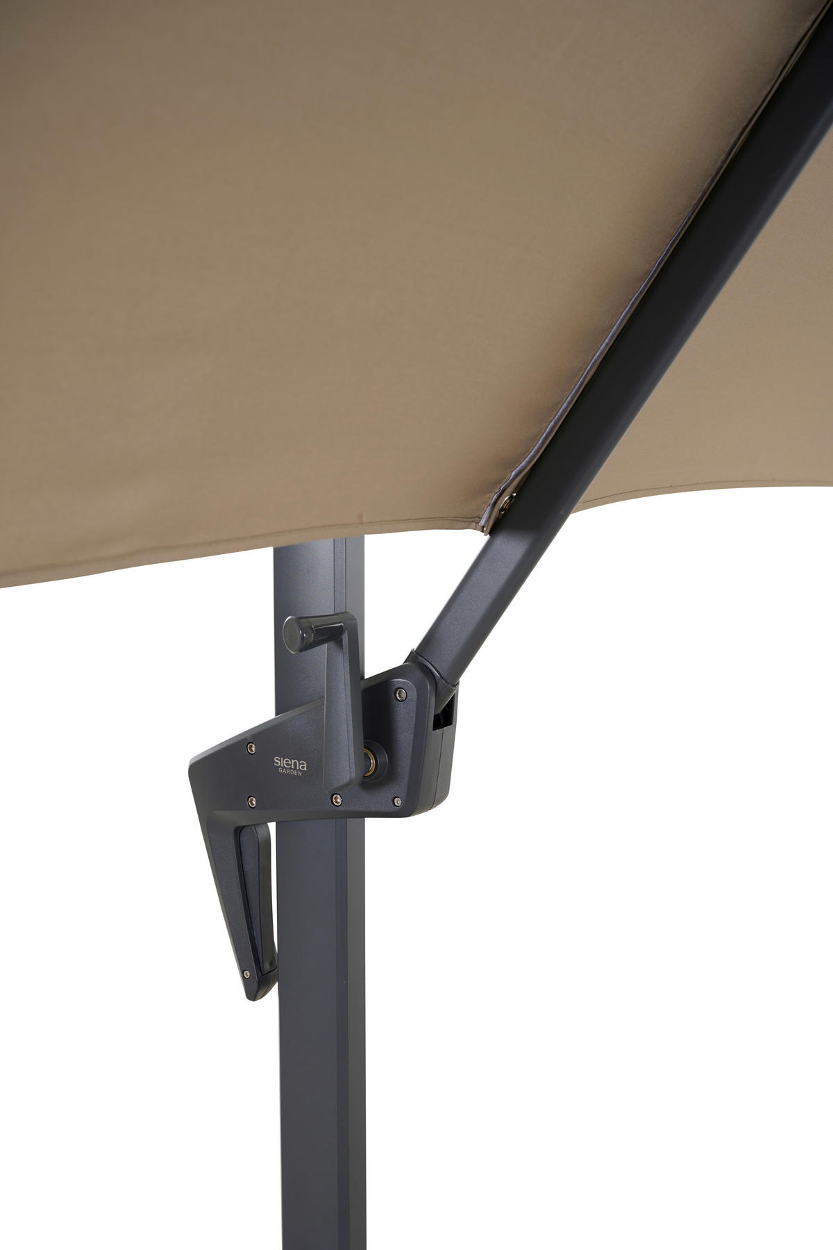 AMPELSCHIRM 250 cm Taupe  - Taupe/Anthrazit, MODERN, Textil/Metall (250/250cm) - Siena Garden
