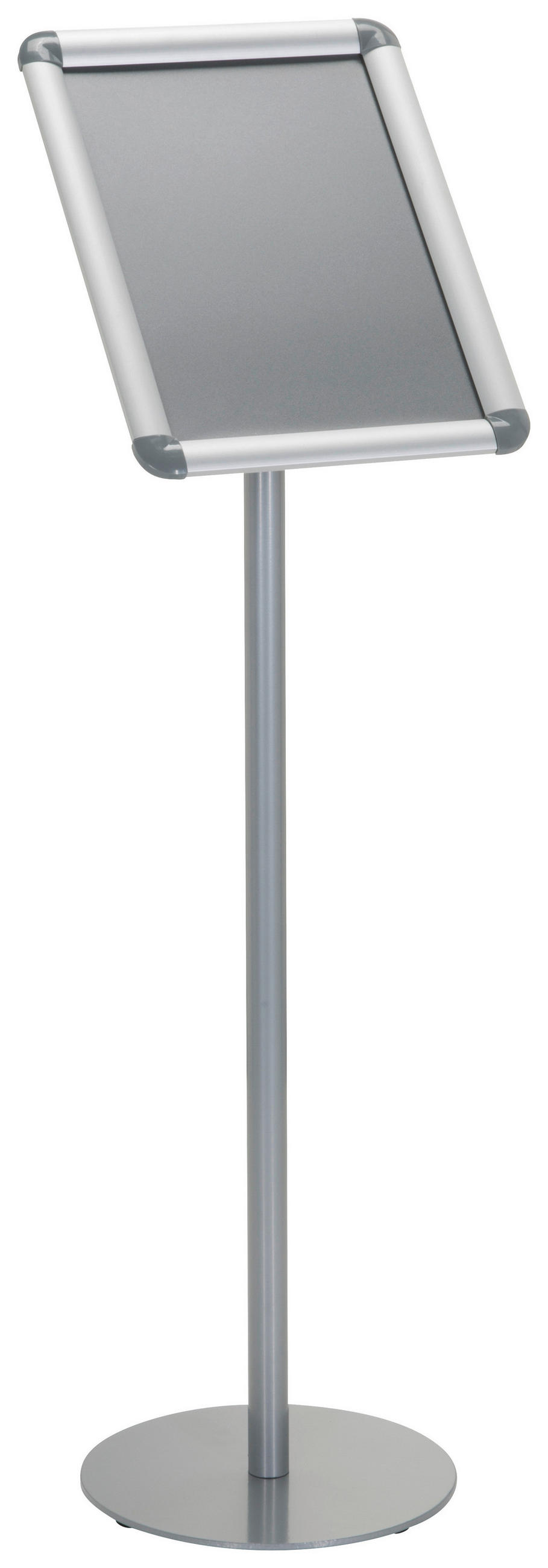 PLAKATSTÄNDER Metall Silberfarben  - Silberfarben, Basics, Metall (24/89,5/26cm) - MID.YOU