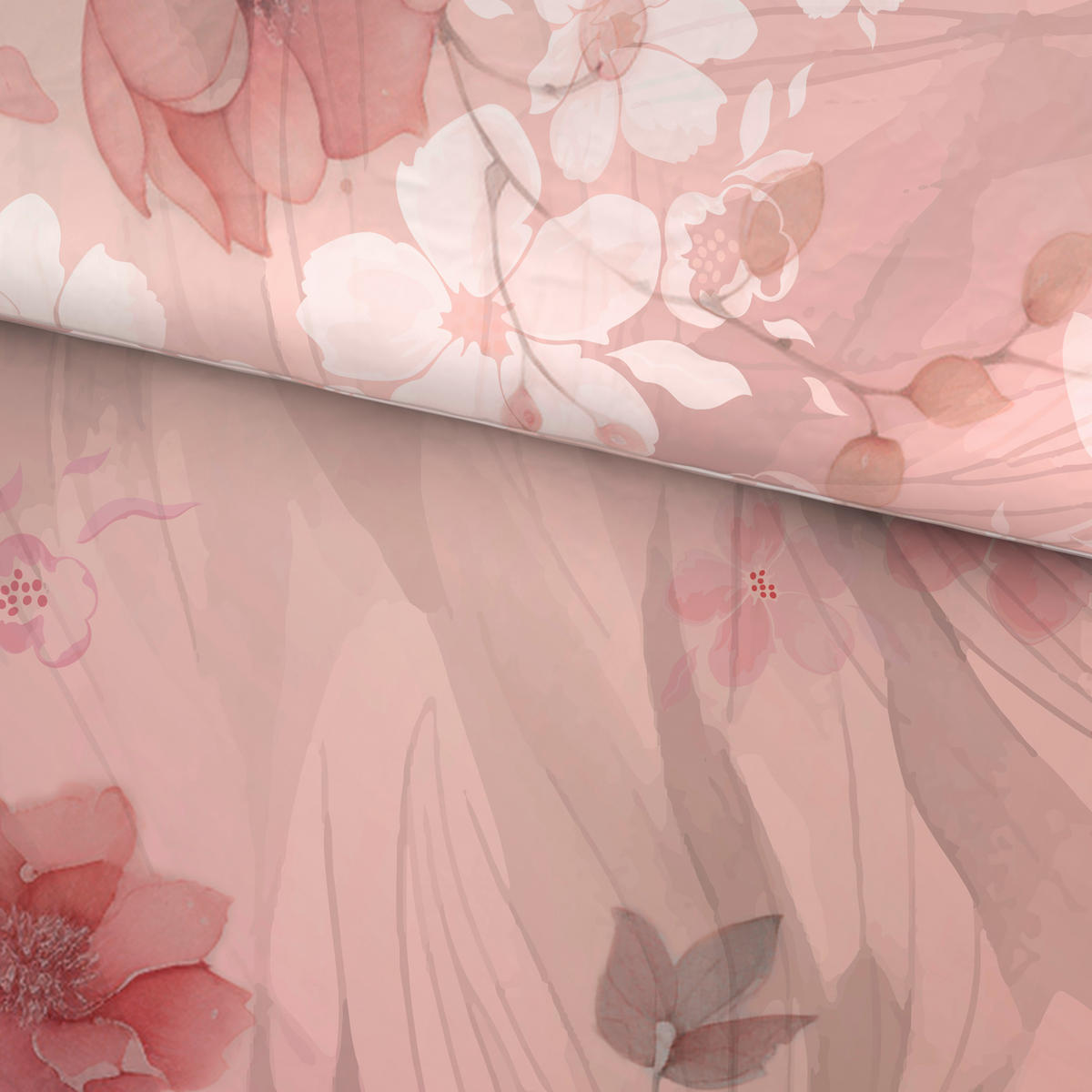 Lenjerie De Pat 220/200 cm  - roz deschis, Konventionell, textil (220/200cm) - Novel