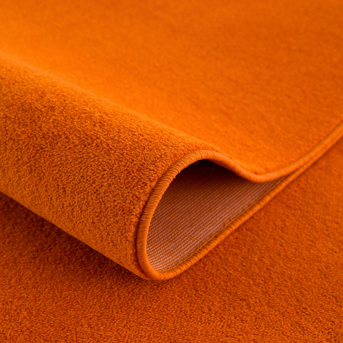 WEBTEPPICH 60/110 cm Uni Orange  - Orange, LIFESTYLE, Kunststoff/Textil (60/110cm)