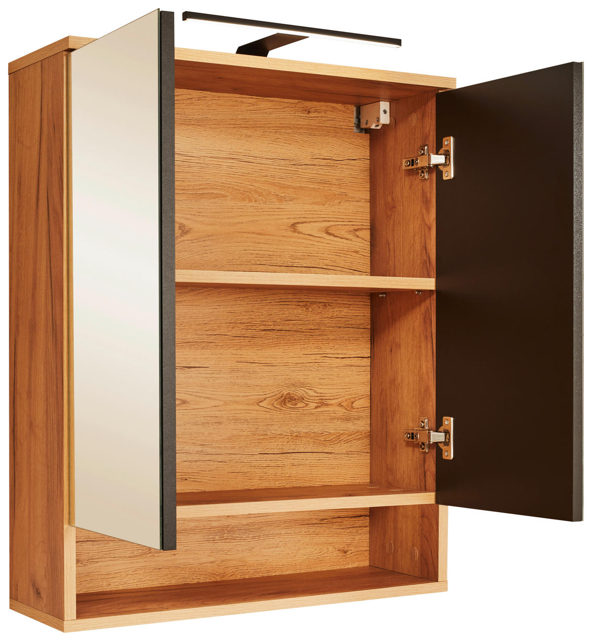 SPIEGELSCHRANK 60/75/22 cm  - Eiche Artisan, Modern, Glas/Holzwerkstoff (60/75/22cm) - MID.YOU