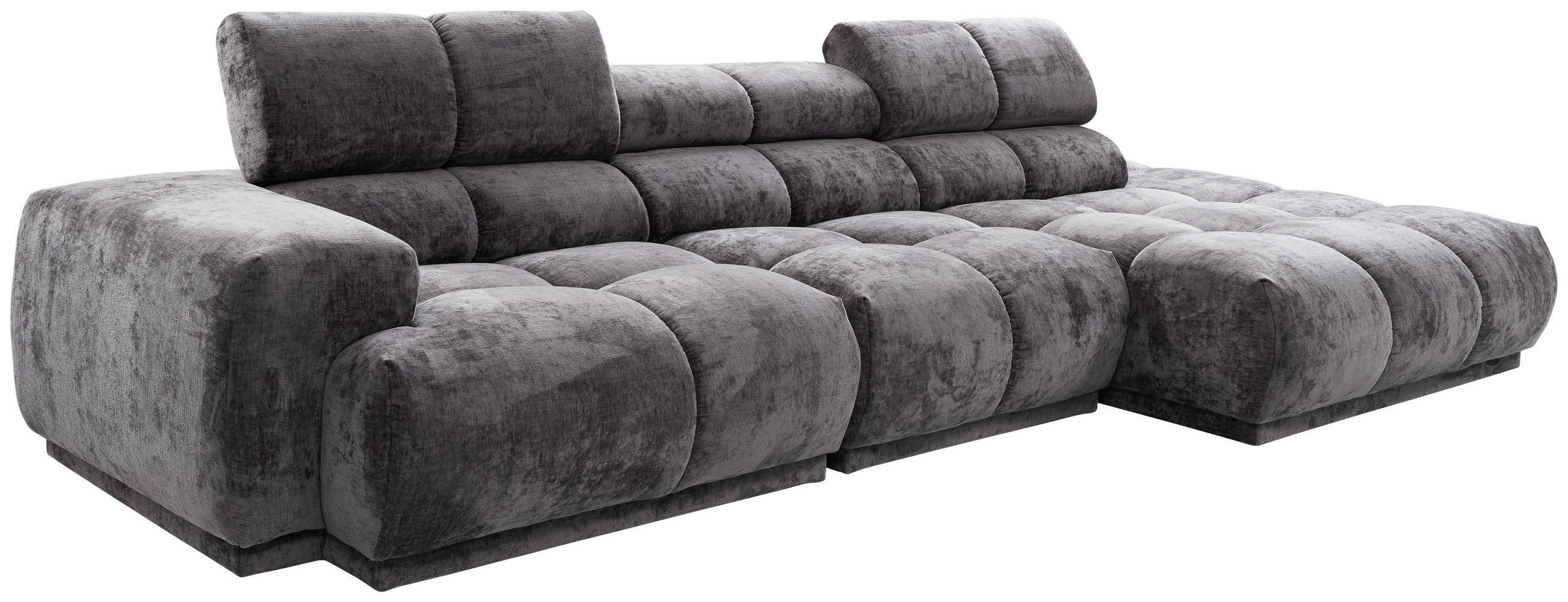 SOFFA i textil antracit  - svart/antracit, Design, textil/plast (320/86/150cm) - Carryhome