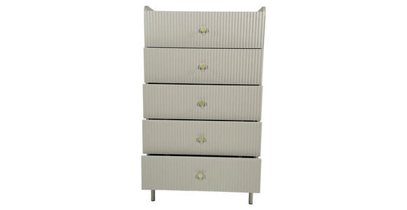 HIGHBOARD SNOW in 70/121,6/40 cm - Eichefarben/Goldfarben, Design, Holzwerkstoff/Metall (70/121,6/40cm) - Xora