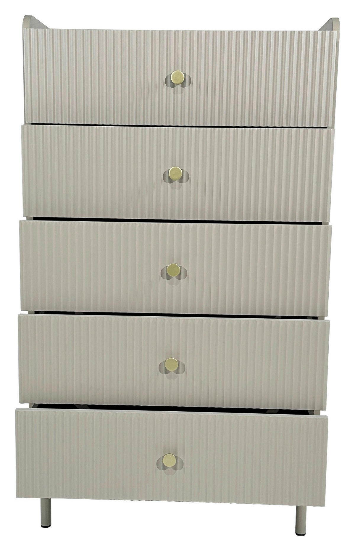 HIGHBOARD SNOW  in 70/121,6/40 cm  - Eichefarben/Goldfarben, Design, Holzwerkstoff/Metall (70/121,6/40cm) - Xora