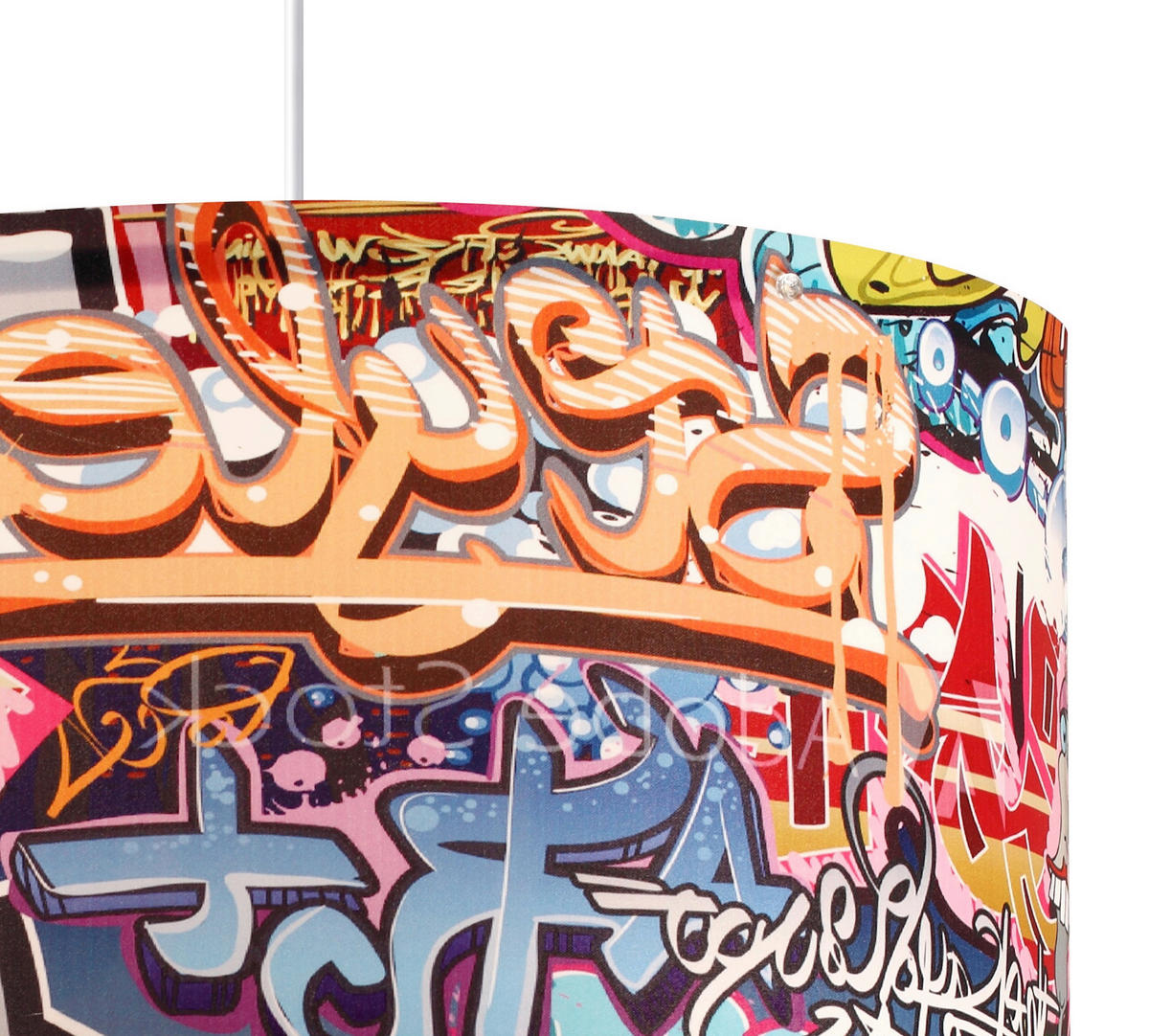 HÄNGLAMPA Graffiti 40/100 cm  - multicolor, Design, plast (40/100cm)