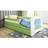 KINDER-/JUNIORBETT - Birkefarben/Weiß, MODERN, Holz/Holzwerkstoff (80/160cm) - MID.YOU
