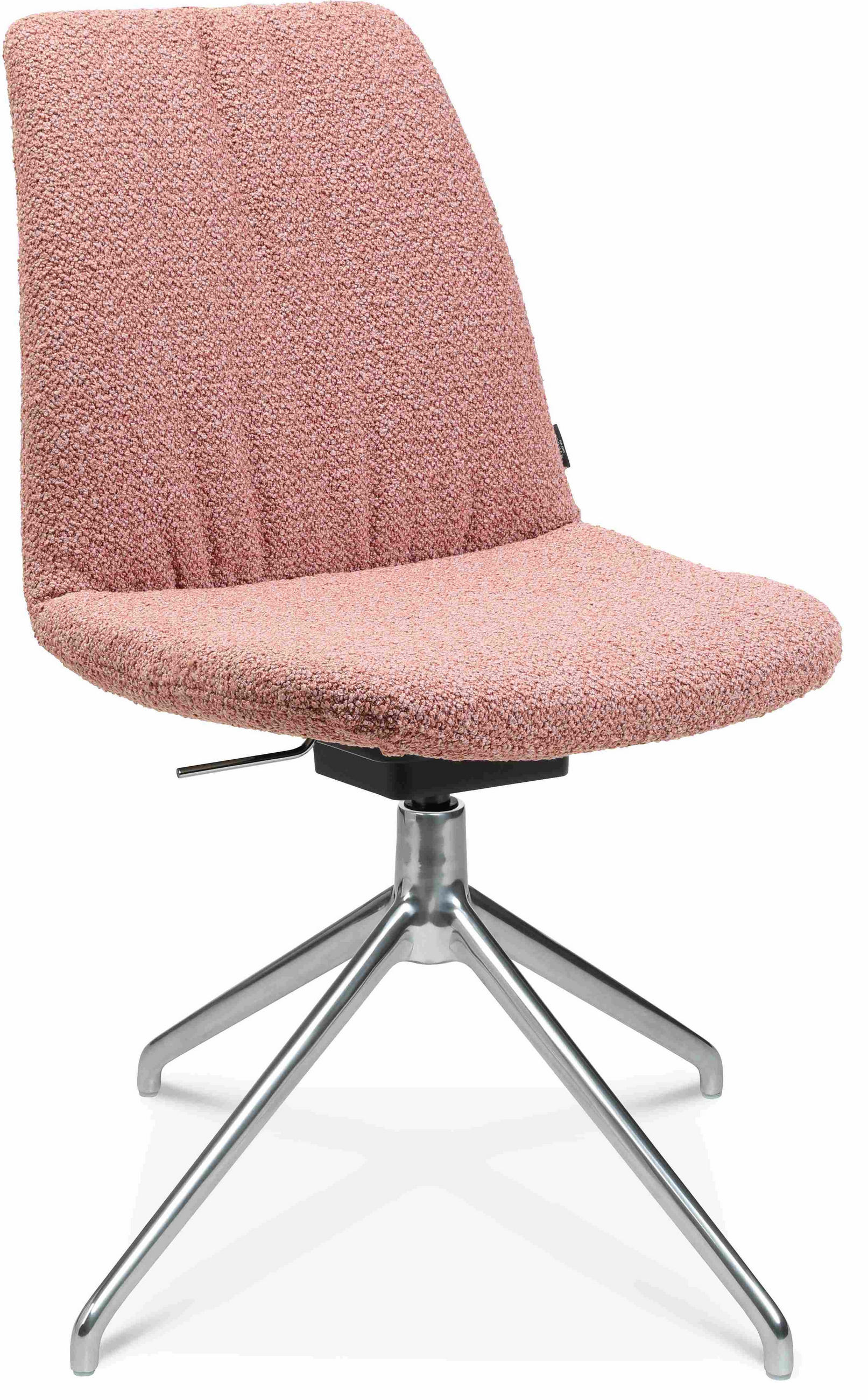 STUHL Flachgewebe Rosa, Alufarben  - Alufarben/Rosa, Design, Textil/Metall (46/81,5-84,5/55cm) - Johann Jakob