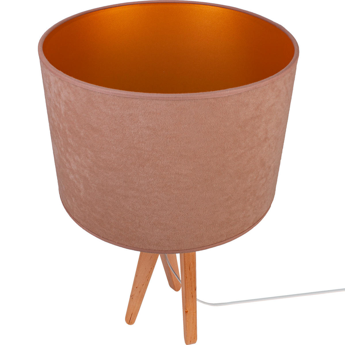 TISCHLEUCHTE 30/55 cm   - Beige/Naturfarben, Basics, Holz (30/55cm)