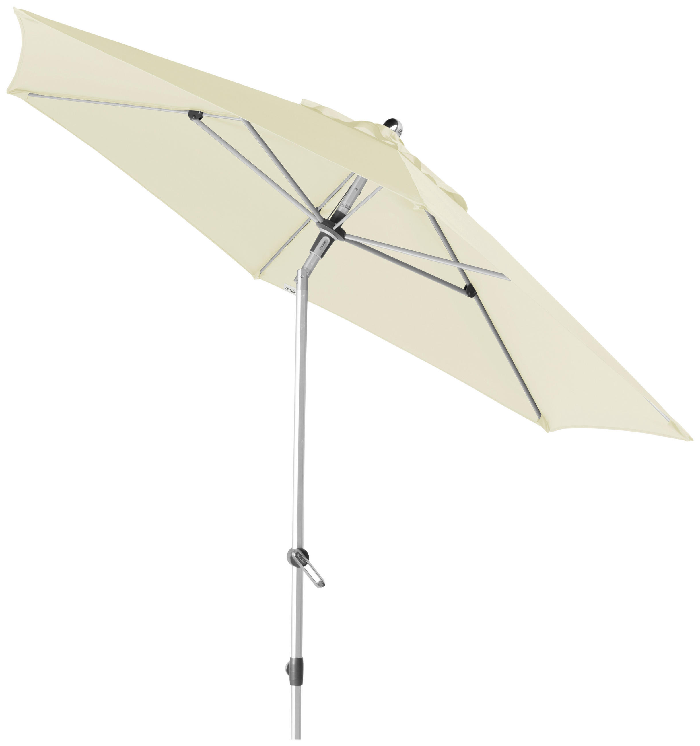 SONNENSCHIRM 280 cm Naturfarben  - Silberfarben/Naturfarben, Basics, Textil/Metall (280/280cm) - Doppler