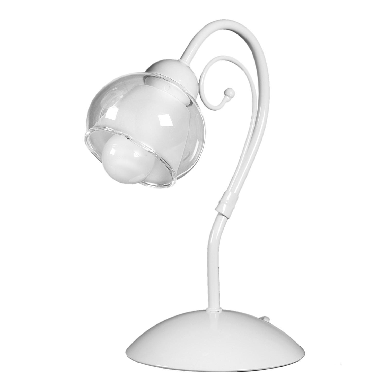 TISCHLEUCHTE 4822 CAMILLA 20/20/30 cm   - Perlmutt/Cappuccino, KONVENTIONELL, Glas/Kunststoff (20/20/30cm)