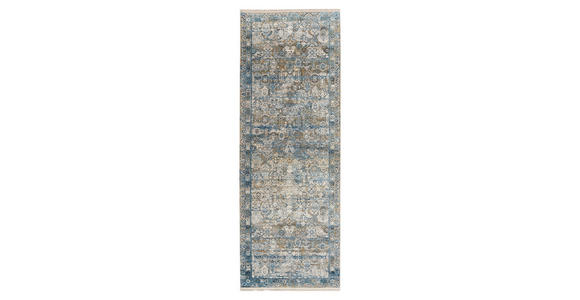 LÄUFER 80/300 cm Toulon Blau, Grau - Blau/Grau, Design, Textil (80/300cm) - Dieter Knoll