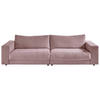 MEGASOFA Feincord Altrosa  - Schwarz/Altrosa, Design, Kunststoff/Textil (290/86/127cm) - Pure Home Lifestyle