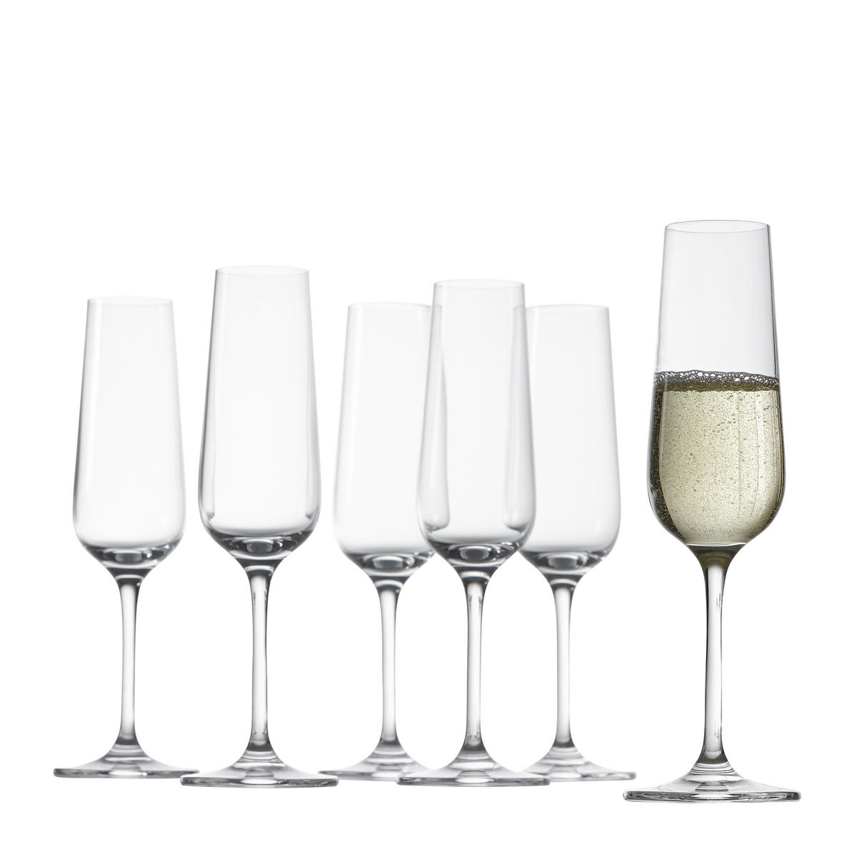 Sektglas-Set Tivoli  6-teilig  - Klar, Basics, Glas (7/23cm) - Leonardo