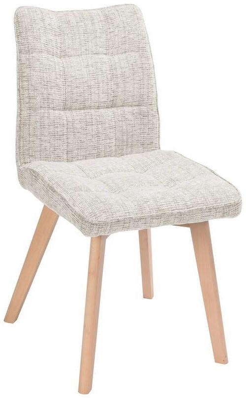 STUHL in Holz, Textil Beige  - Eichefarben/Beige, LIFESTYLE, Holz/Textil (45/88/62cm) - Livetastic