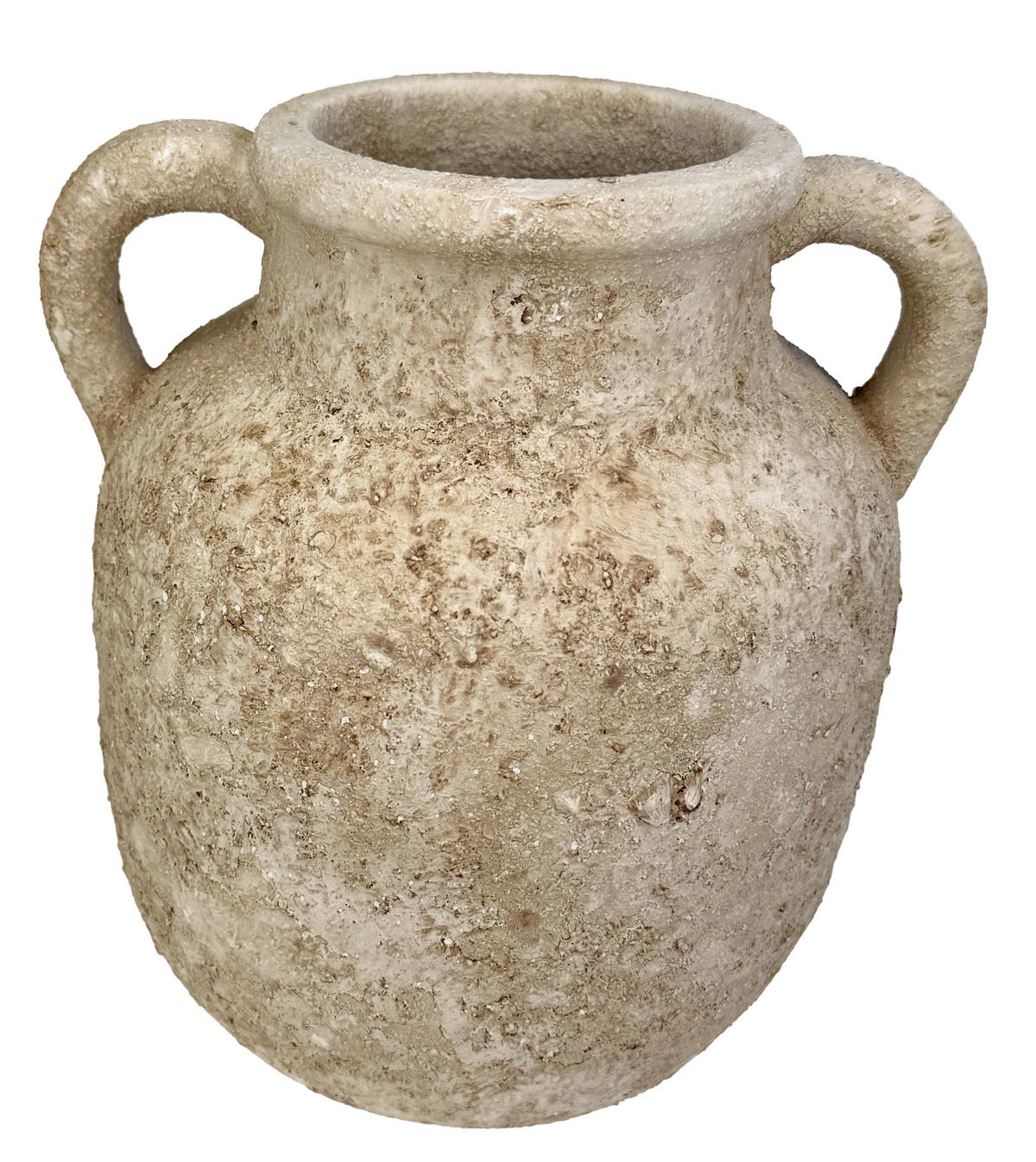 VÁZA, keramika,  - béžová hnědá, Basics, keramika (19/22/19cm)