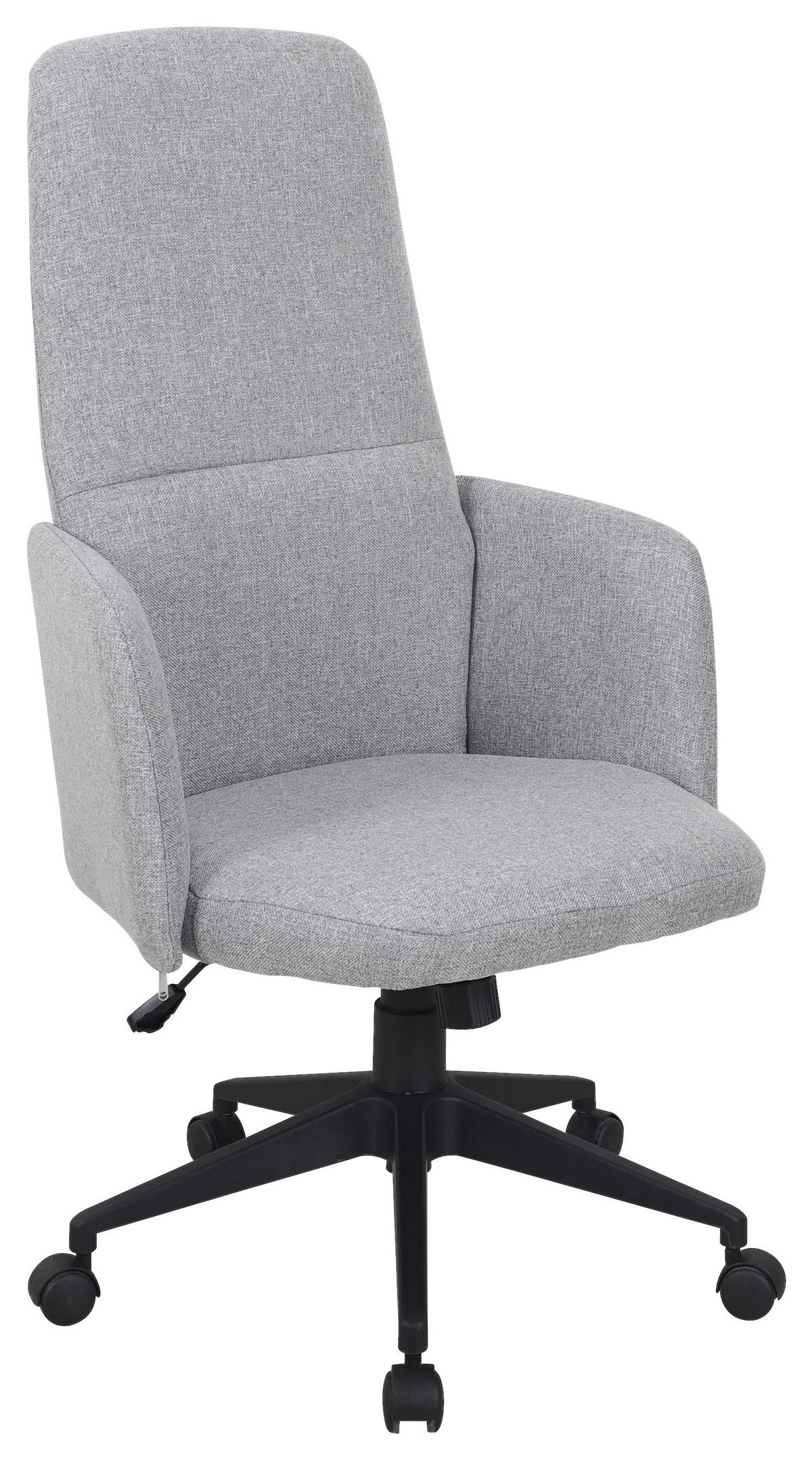 FŐNÖKI SZÉK  szövet szürke  - fekete/szürke, Konventionell, műanyag/textil (61/112-120/67cm) - Carryhome