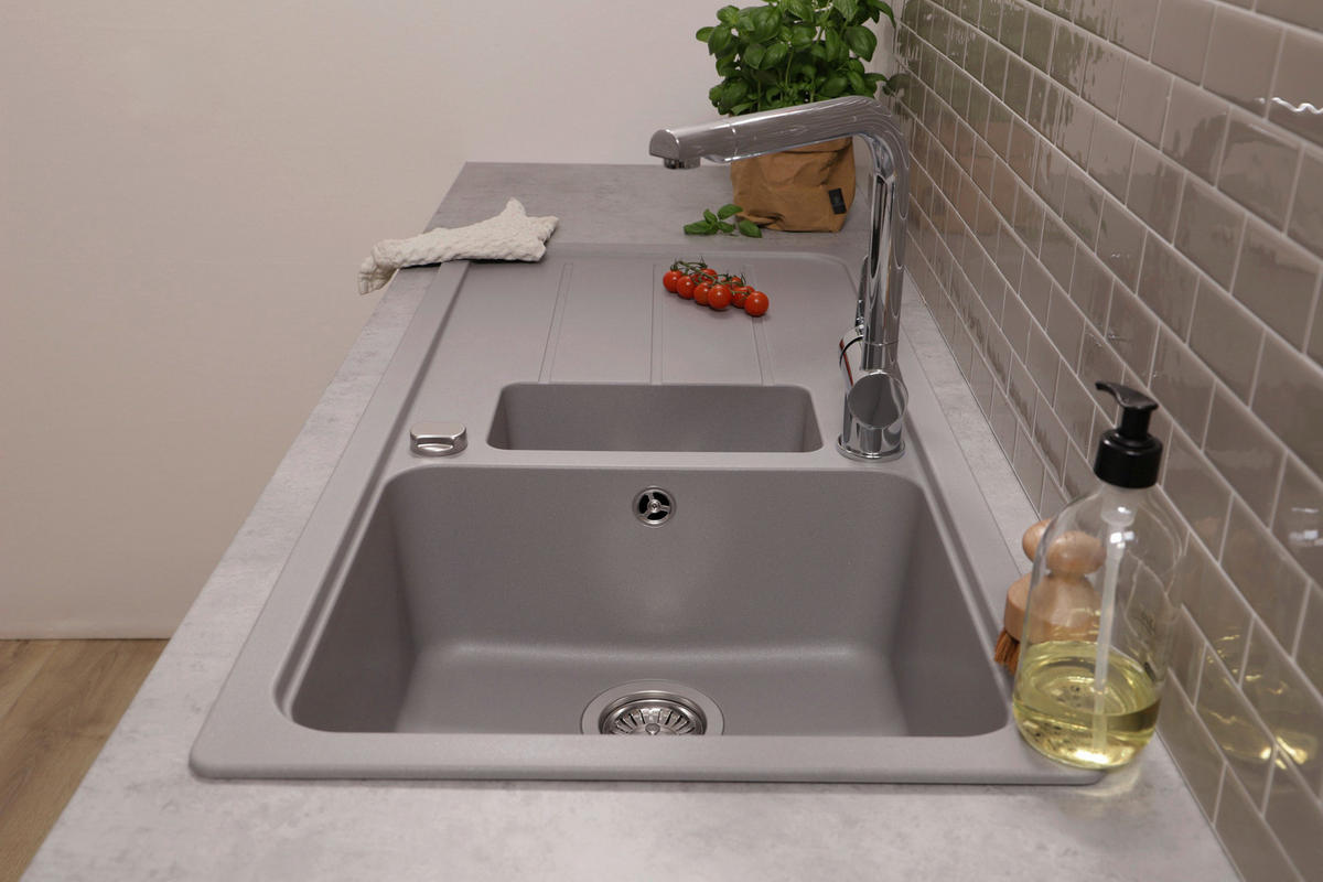 DISKHO AUSTIN100X501,5BG  - grå, Design, sten (100/20/50cm) - Respekta