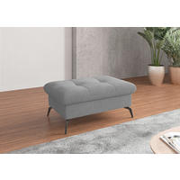 HOCKERTextil Grau  - Schwarz/Grau, Konventionell, Textil/Metall (102/47/69cm) - Sit & More