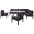 Loungegarnitur 17-teilig - Anthrazit/Grau, Design, Kunststoff/Textil (259/199cm) - Amatio Loungegarnitur 17-teilig - Anthrazit/Grau, Design, Kunststoff/Textil (259/199cm) - Amatio