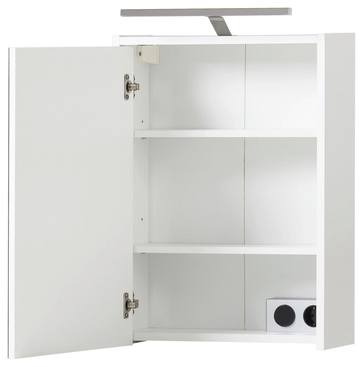 SPIEGELSCHRANK 43,5/64/16 cm  - Weiß, MODERN, Glas/Holzwerkstoff (43,5/64/16cm) - Stylife