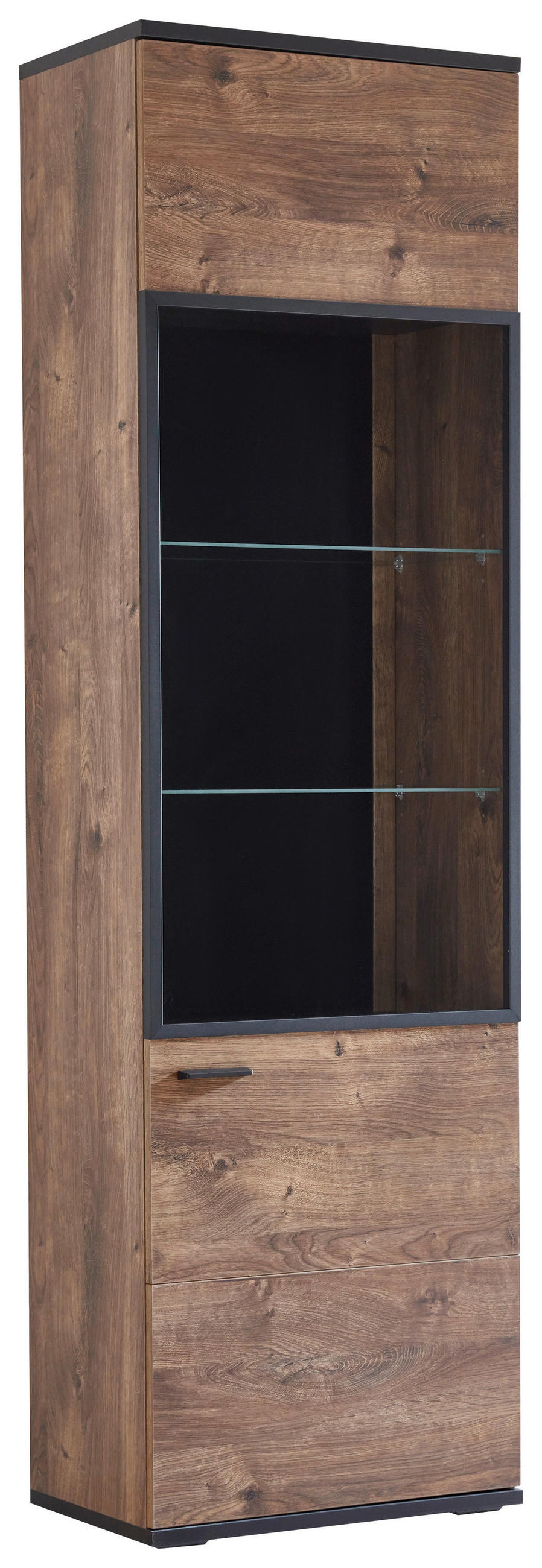 Cantus Vitrine Bastian Eiche, 60x206x37 cm