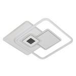 LED-DECKENLEUCHTE Lucca 50,3/50,3/6 cm  - Weiß, Trend, Kunststoff/Metall (50,3/50,3/6cm) - Novel