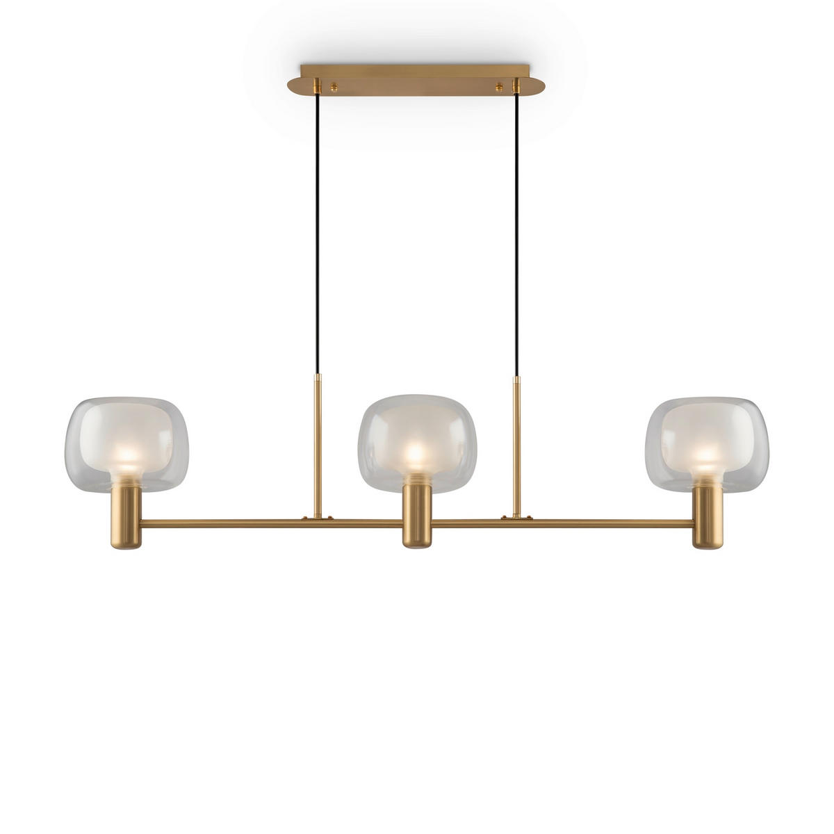 PENDELLEUCHTE Modern 104/18/26 cm   - Transparent/Goldfarben, Trend, Glas/Metall (104/18/26cm) - MAYTONI