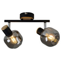 STRAHLER Fumoso 31/9/16 cm   - Schwarz, Design, Glas/Metall (31/9/16cm) - Näve