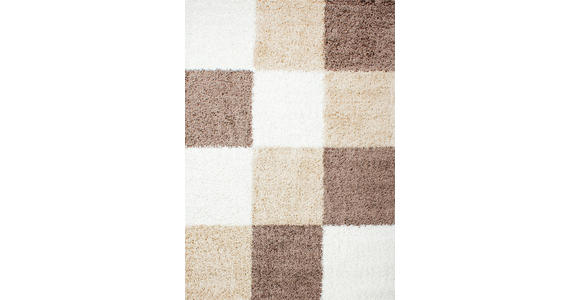 HOCHFLORTEPPICH 120/170 cm Life 1501 Braun, Weiß, Hellbraun  - Hellbraun/Braun, KONVENTIONELL, Textil (120/170cm) - Novel