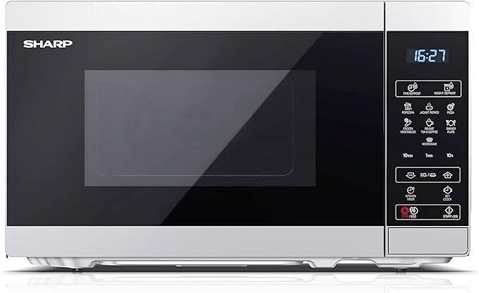 MIKROWELLE YC-MS02E-S  - Silberfarben/Schwarz, Basics, Glas/Kunststoff (44/25,8/32,4cm) - Sharp