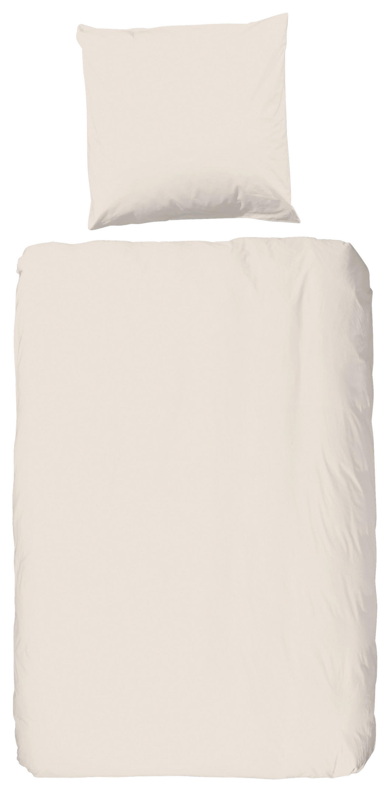 BETTWÄSCHE Uni Light Sand Satin 135/200 cm  - Beige, Basics, Textil (135/200cm)