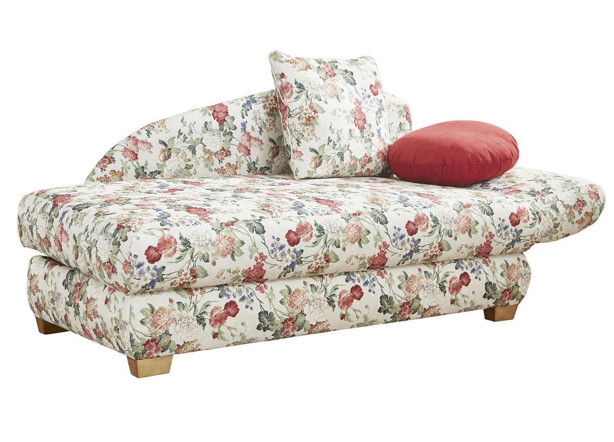 RÉCAMIERE Multicolor, Weiß Flachgewebe  - Eichefarben/Multicolor, LIFESTYLE, Textil (176/85/88cm) - Xora