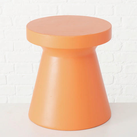 BEISTELLTISCH Orange rund  - Orange, Basics, Keramik/Kunststoff (35/39,5cm) - Boltze Home
