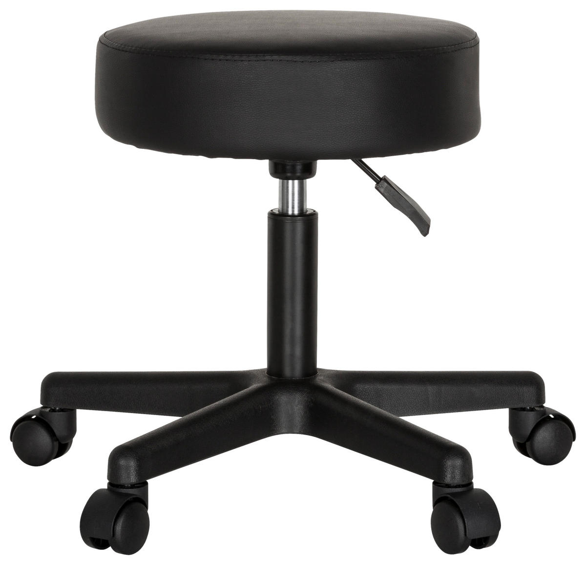 BÜROHOCKER 57/45/34 cm  - Schwarz, MODERN, Kunststoff/Textil (57/45/34cm) - MID.YOU