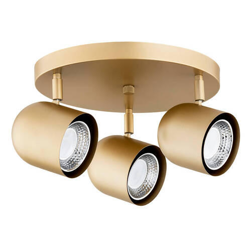 DECKENLEUCHTE Argon Isola 20/34/34 cm   - Goldfarben, Design, Metall (20/34/34cm)