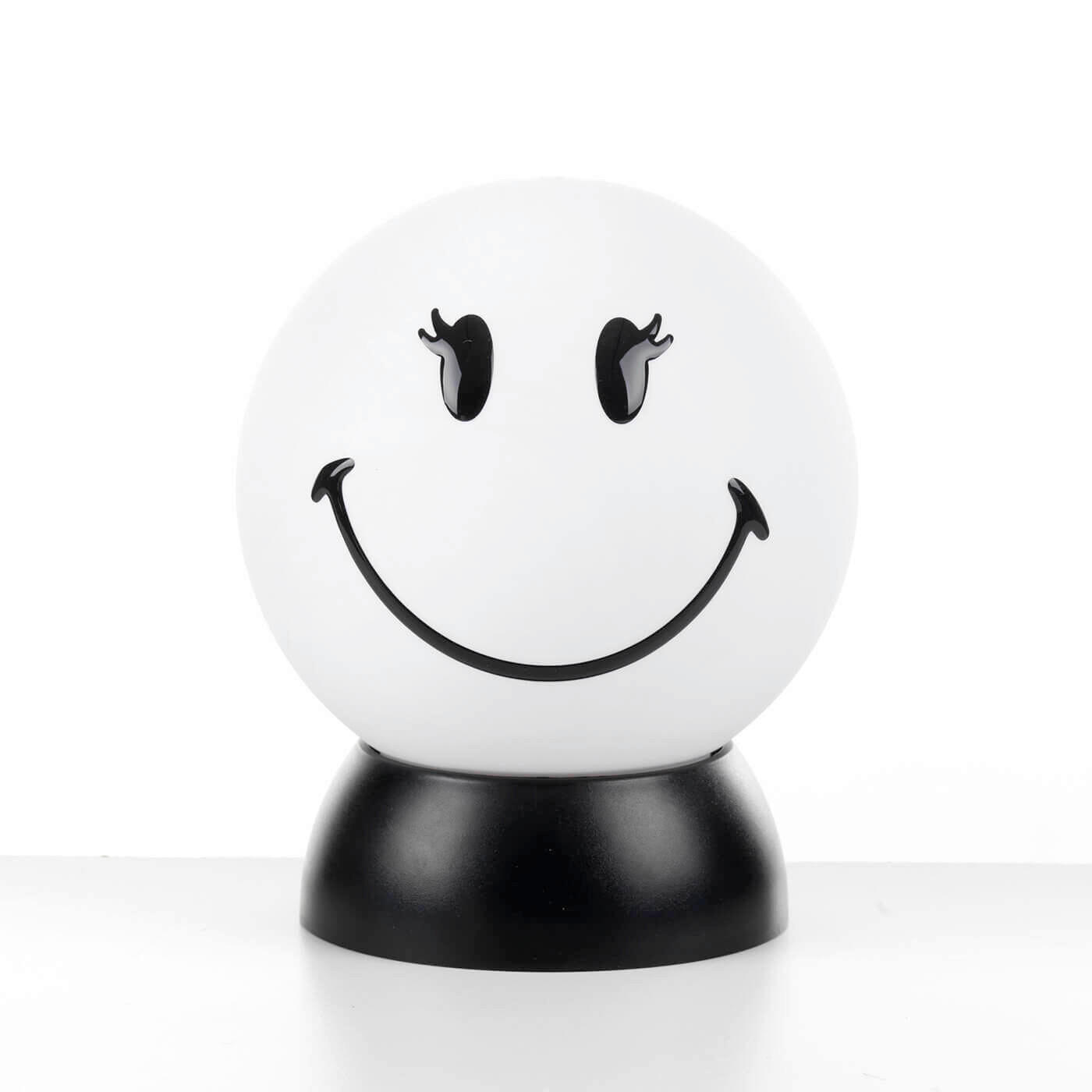 KINDERTISCHLEUCHTE 15/15/20 cm   - Weiß Hochglanz/Schwarz, Basics, Kunststoff (15/15/20cm)