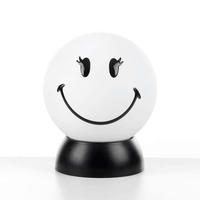 KINDERTISCHLEUCHTE 15/15/20 cm   - Weiß Hochglanz/Schwarz, Basics, Kunststoff (15/15/20cm)