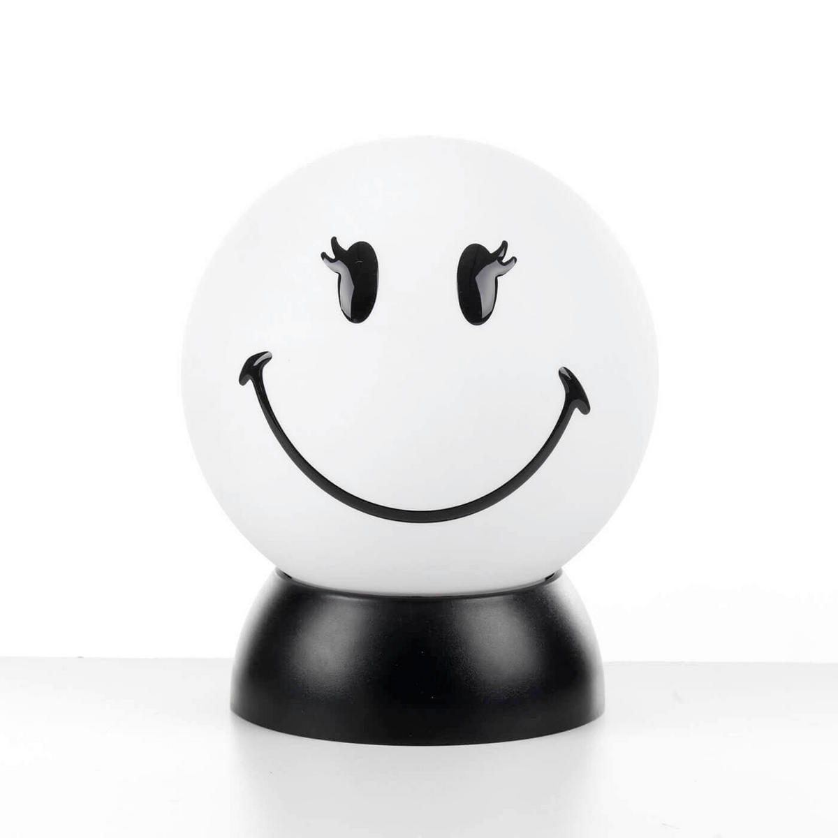 KINDERTISCHLEUCHTE 15/15/20 cm   - Weiß Hochglanz/Schwarz, Basics, Kunststoff (15/15/20cm)