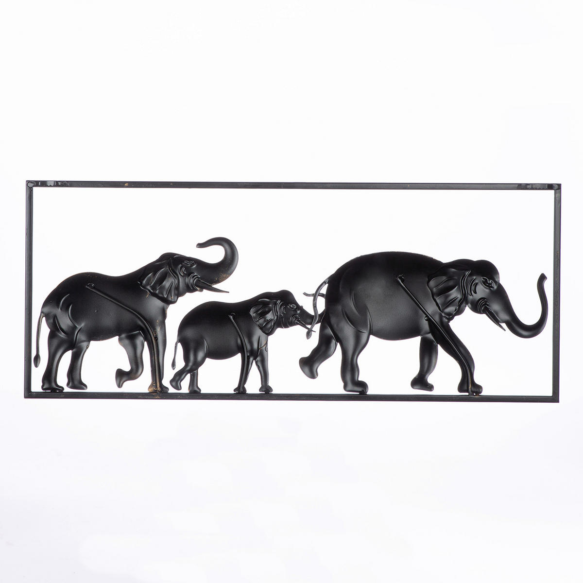 METALLBILD Tiere  - Hellbraun/Goldfarben, LIFESTYLE, Metall (61/25/2cm)