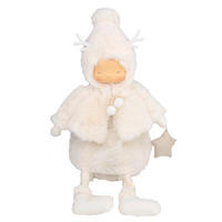 WEIHNACHTSFIGUR - Creme, Lifestyle, Kunststoff/Textil (22/52/19cm) - X-Mas
