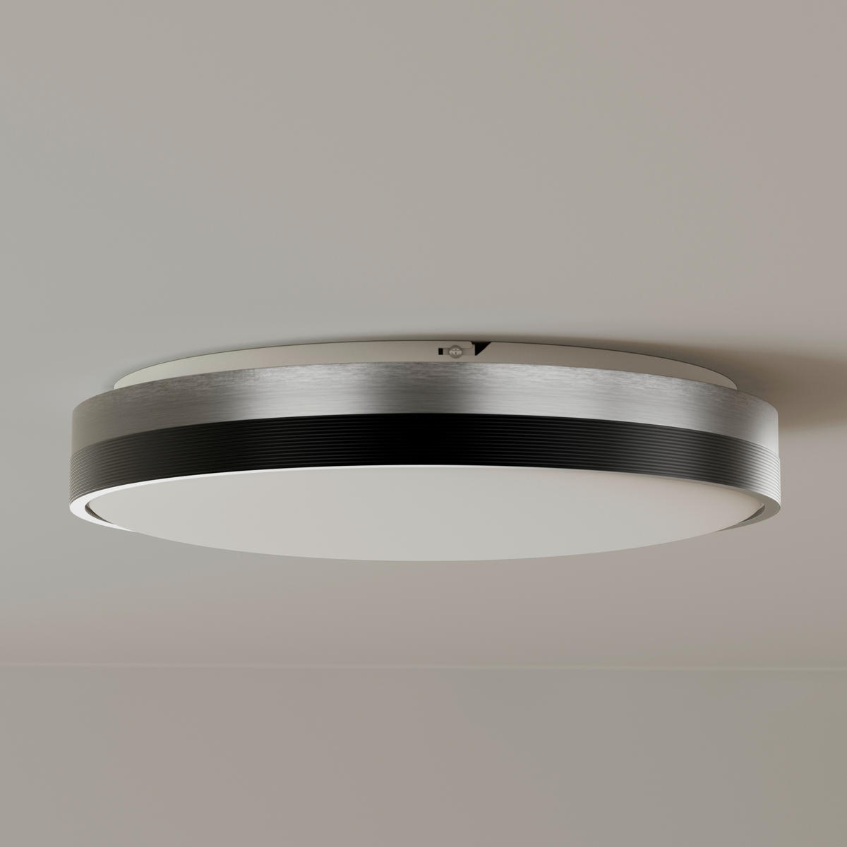 STROPNÉ LED SVIETIDLO, 38,5/7,5 cm  - antracitová, Design, kov/plast (38,5/7,5cm) - Novel