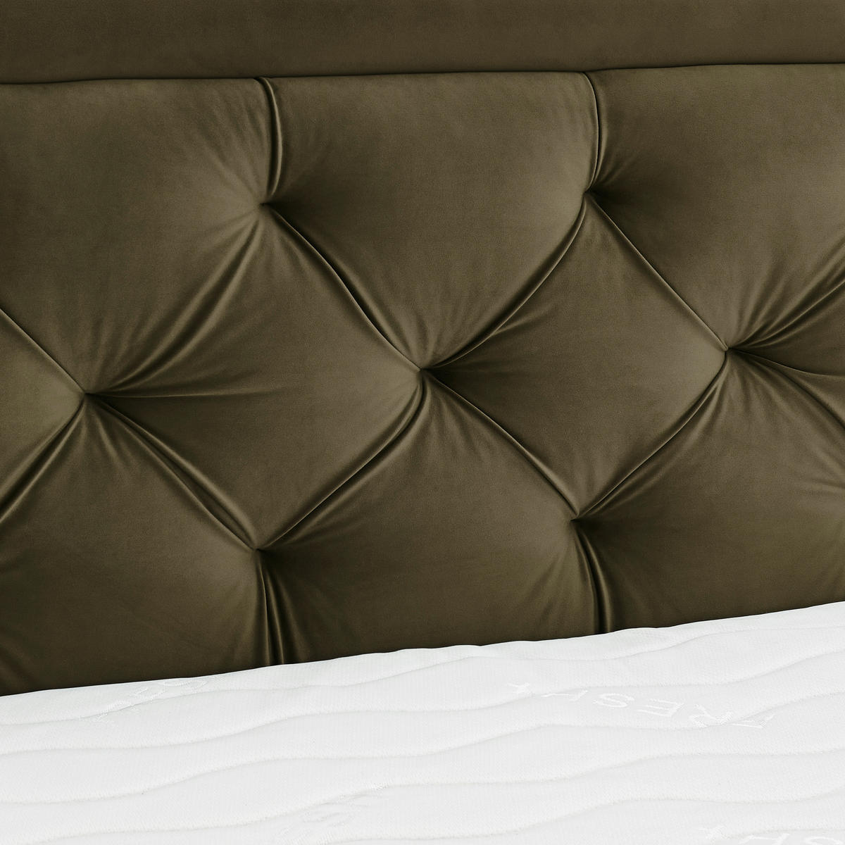 BOXSPRINGBETT 180/200 cm  in Dunkelgrün  - Dunkelgrün/Schwarz, Konventionell, Textil/Metall (180/200cm) - Boxxx