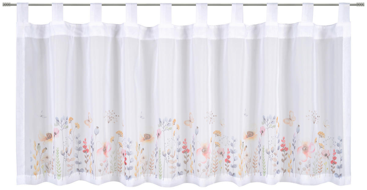 KURZGARDINE    135/45 cm  - Multicolor/Weiß, Natur, Textil (135/45cm) - Esposa