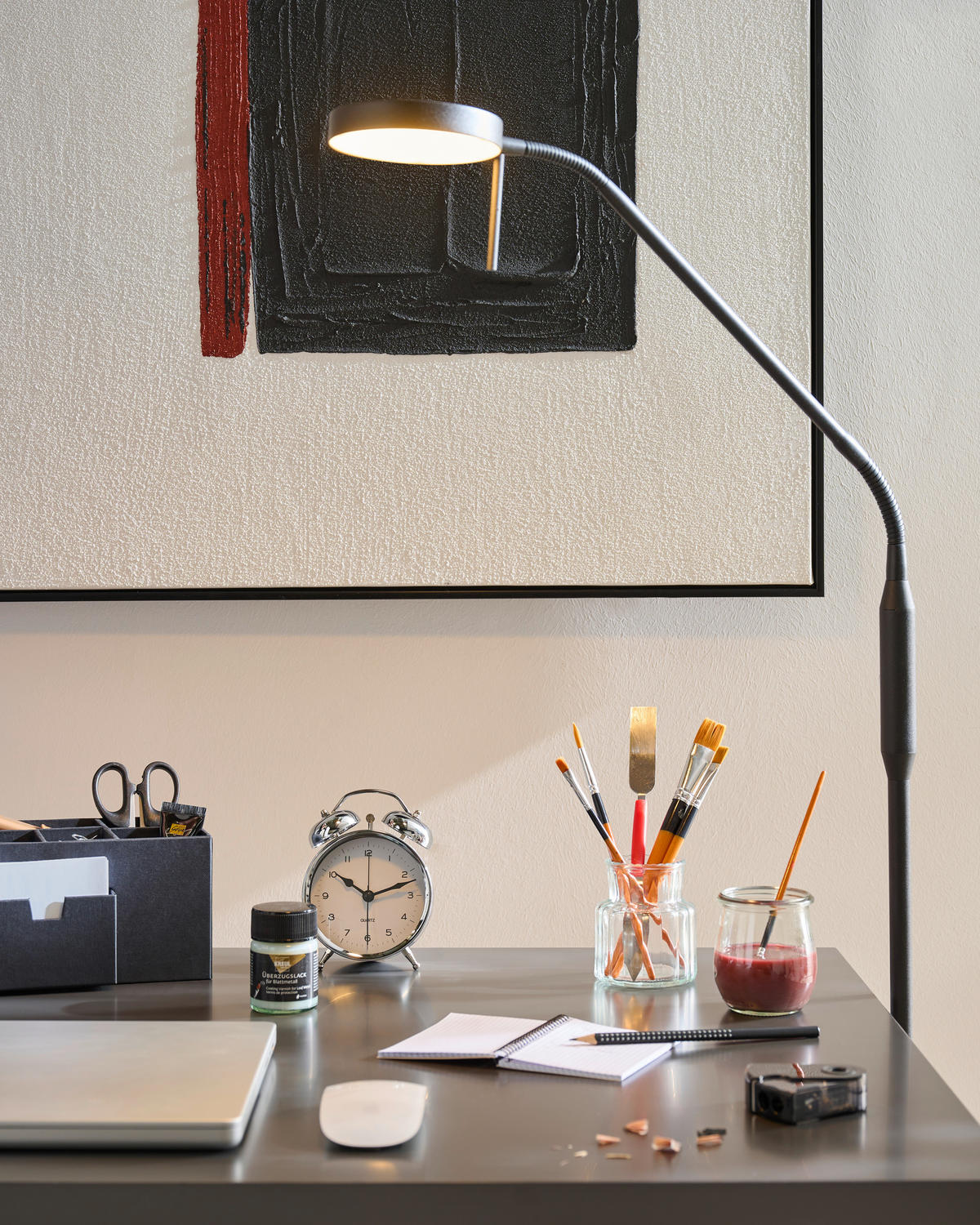 AKTENSCHRANK 80,7/199/35,8 cm  - Anthrazit/Schwarz, Design, Holzwerkstoff/Metall (80,7/199/35,8cm) - Novel
