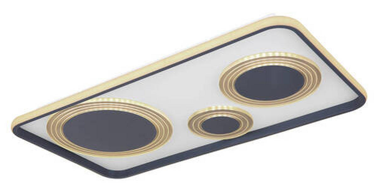 STROPNA LED-SVETILKA   //2700-6000 K/230 V/ - opal/antracit, Design, kovina/umetna masa (70/38/6,2cm) - Globo