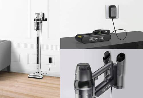 AKKU-BODENSTAUBSAUGER 9496.7010  - Weiß, Basics, Kunststoff (69/28.5/17.8cm) - Trisa Electronics