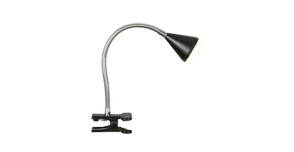 LED-KLEMMLEUCHTE 42/6/10 cm - Chromfarben/Transparent, Basics, Kunststoff/Metall (42/6/10cm) - Boxxx