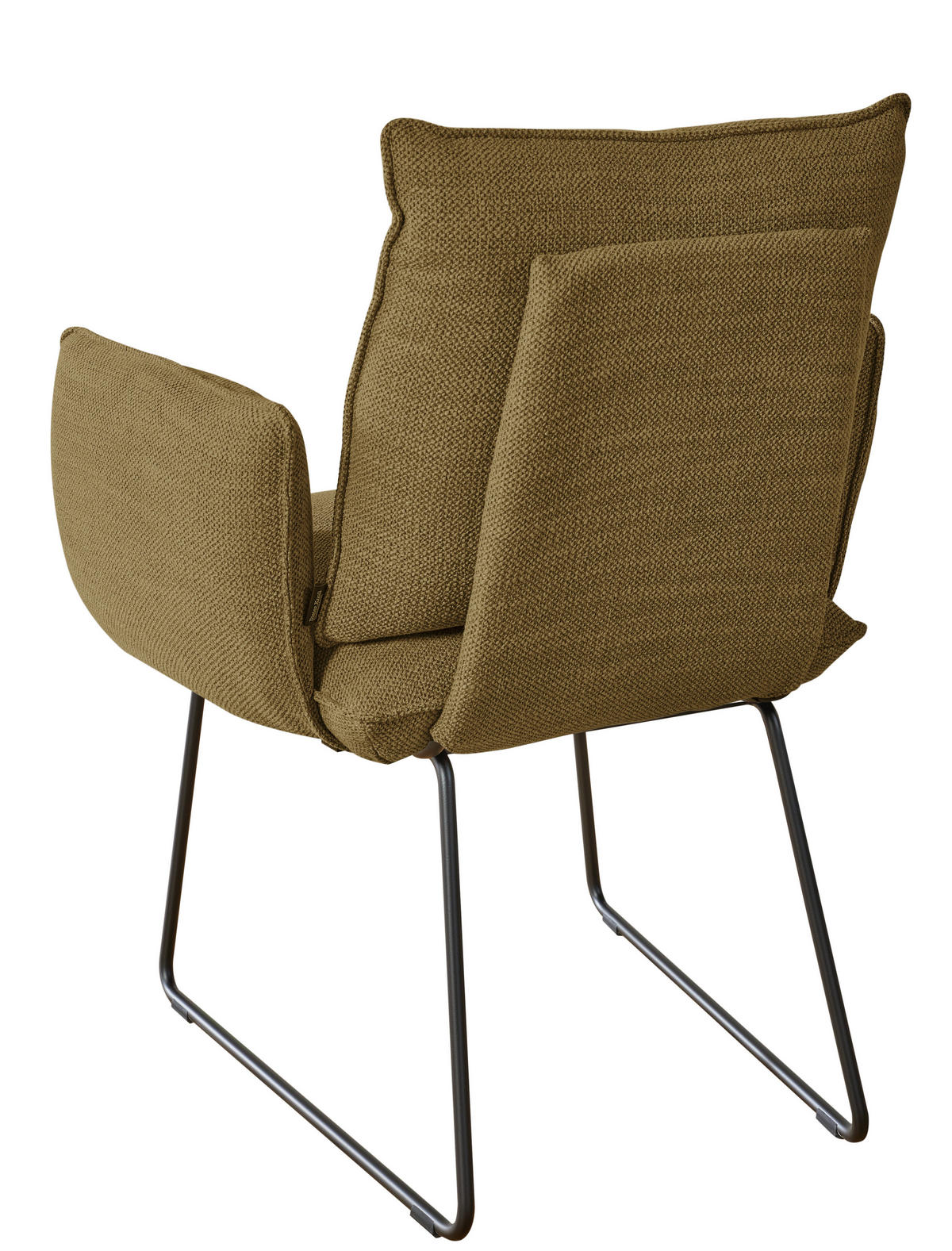 ARMLEHNSTUHL  in Stahl Struktur  - Schwarz/Braun, Design, Textil/Metall (65/90/70cm) - Dieter Knoll